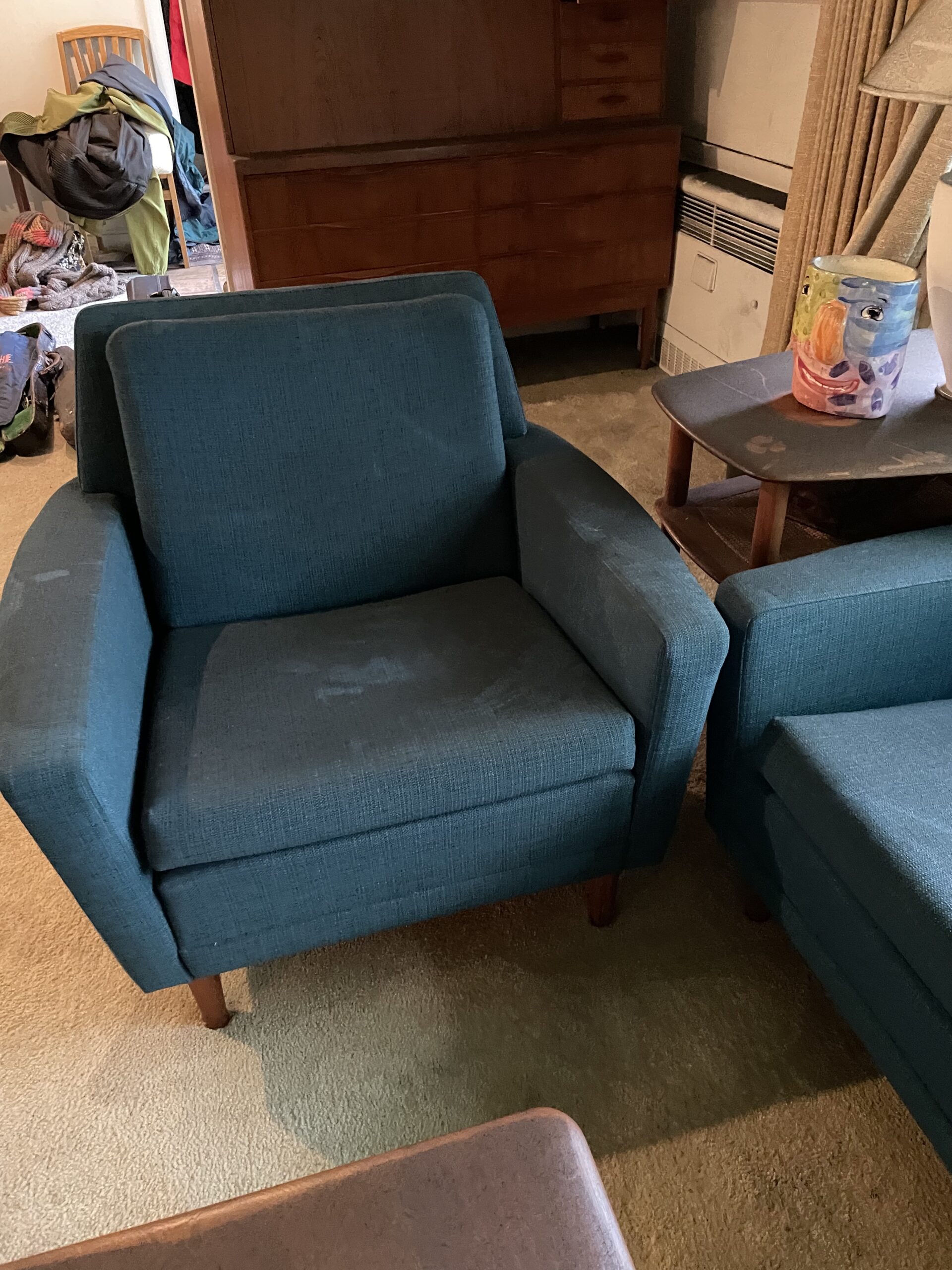 Blue chair -before