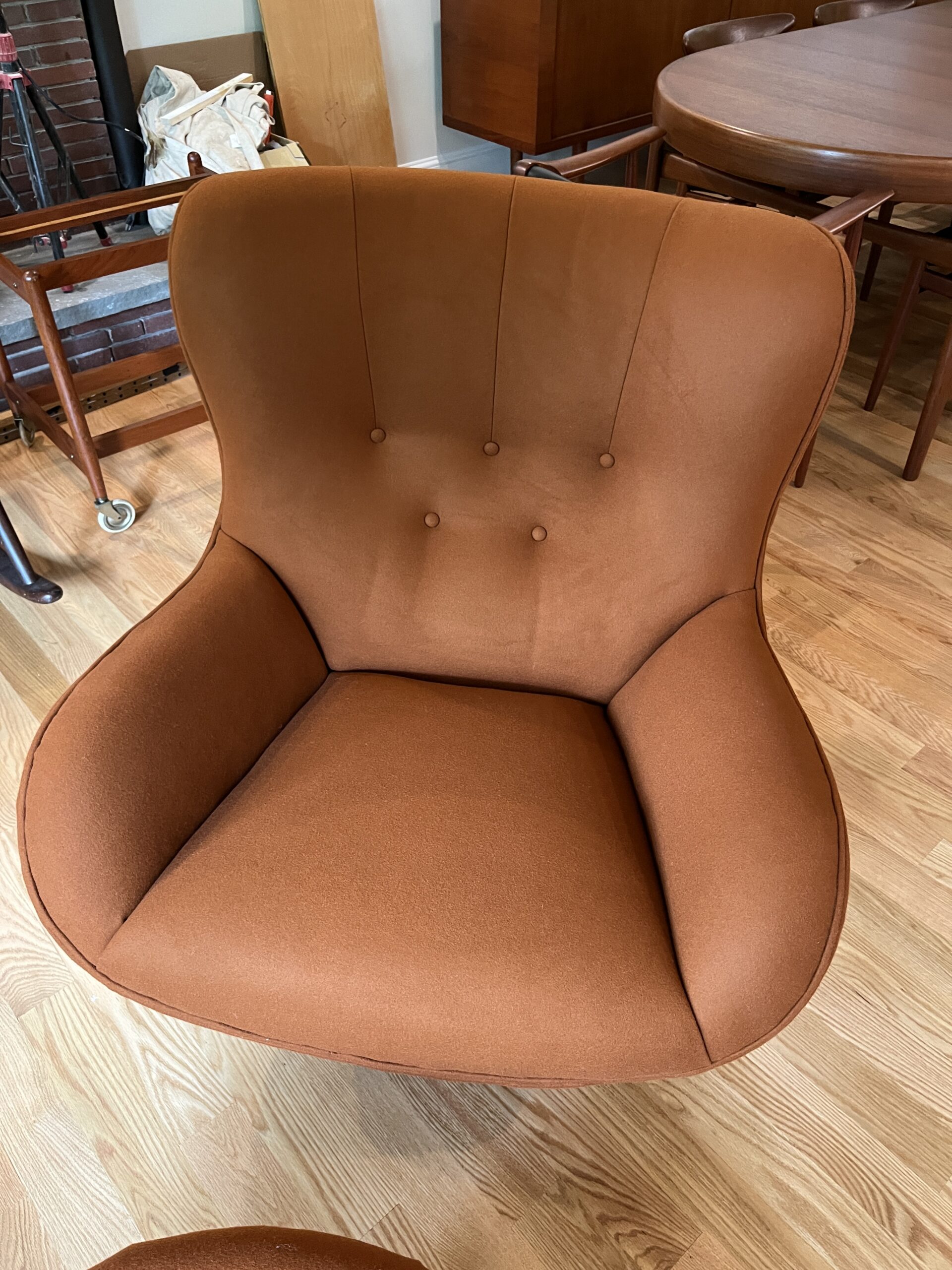 Orange chair - after