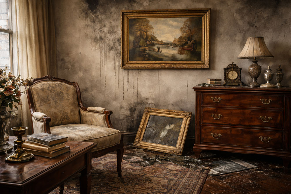 Water and Fire Damage to Art and Furniture – What Can Be Saved Through Restoration